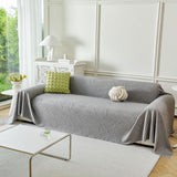 Embossed Leaf Pattern Sofa Cover Blanket for Couch, Soft Cooling Textured Couch Cover - Ornate Home
