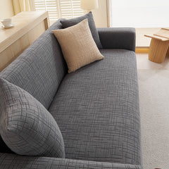 Embossed Lines Couch Covers Stretchable Non-Slip & Washable Sofa Slipcovers - Ornate Home