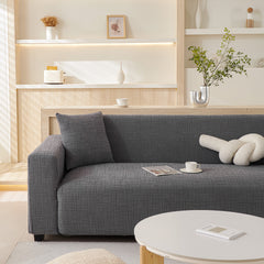 Embossed Lines Couch Covers Stretchable Non-Slip & Washable Sofa Slipcovers - Ornate Home