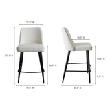 Emelia White Stool Counter - Ornate Home