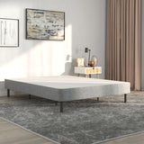 Emerge Gray Queen Upholstered Platform Foundation - Ornate Home