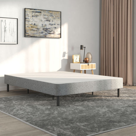 Emerge Gray Queen Upholstered Platform Foundation - Ornate Home