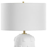 Emerie Textured White Table Lamp - Ornate Home