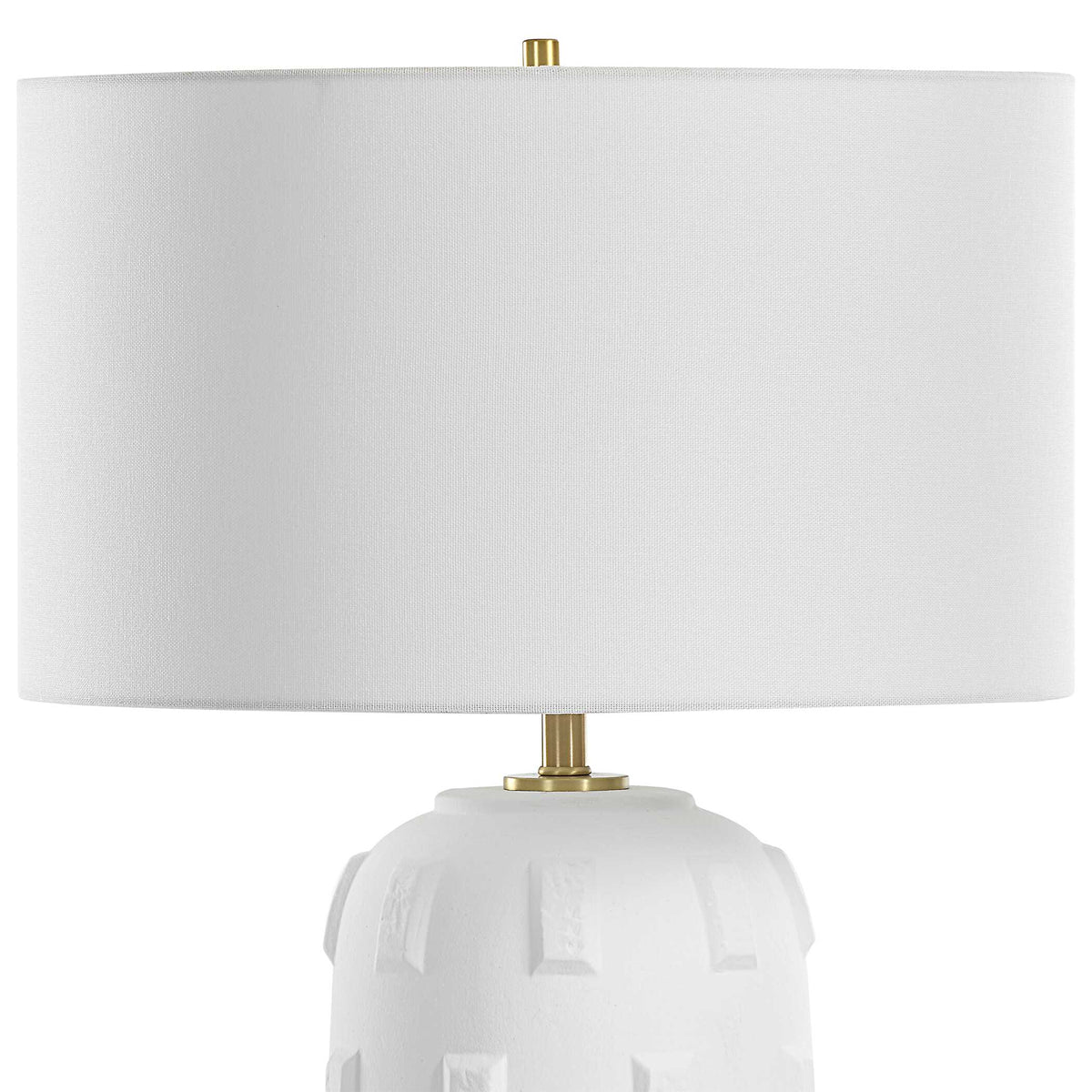 Emerie Textured White Table Lamp - Ornate Home