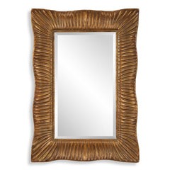 Emerson Antique Gold Scalloped Mirror - Ornate Home
