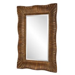 Emerson Antique Gold Scalloped Mirror - Ornate Home