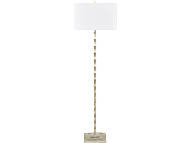 Emerson Champagne Cast Spindle Floor Lamp - Ornate Home