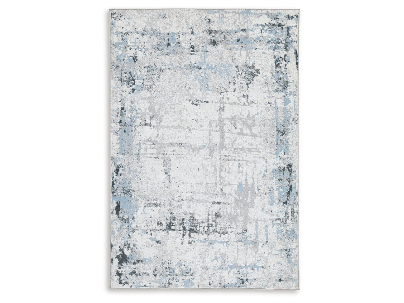 Emertonly Blue/White/Gray Washable Medium Rug (Online Special Price) - Ornate Home