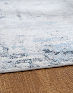 Emertonly Blue/White/Gray Washable Medium Rug - Ornate Home