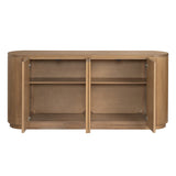 Emery Brown Four-Door Sideboard - Ornate Home