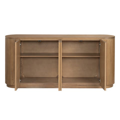 Emery Brown Four-Door Sideboard - Ornate Home