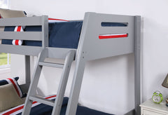 Emilee Gray Twin/Full Bunk Bed - Ornate Home