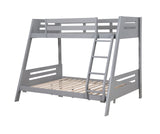 Emilee Gray Twin/Full Bunk Bed - Ornate Home