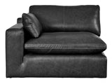 Emilia Black 3-Piece Sectional and 2 Ottomans (Online Special Price) - Ornate Home