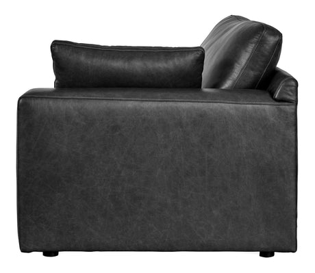 Emilia Black Leather 3pc Modular Sectional Sofa (Online Special Price) - Ornate Home