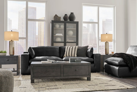Emilia Black Leather Modular Sectional Units / Create your own Style - Ornate Home