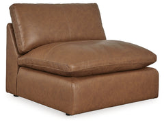 Emilia Caramel 3-Piece Sectional and 2 Ottomans - Ornate Home
