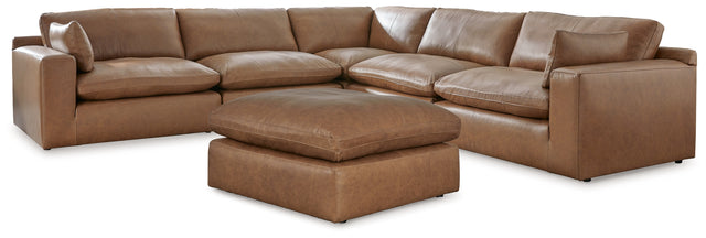Emilia Caramel 5-Piece Sectional and Ottoman (Online Special Price) - Ornate Home