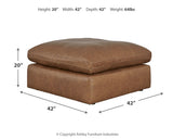 Emilia Caramel 5-Piece Sectional and Ottoman (Online Special Price) - Ornate Home