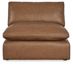Emilia Caramel 5-Piece Sectional and Ottoman - Ornate Home