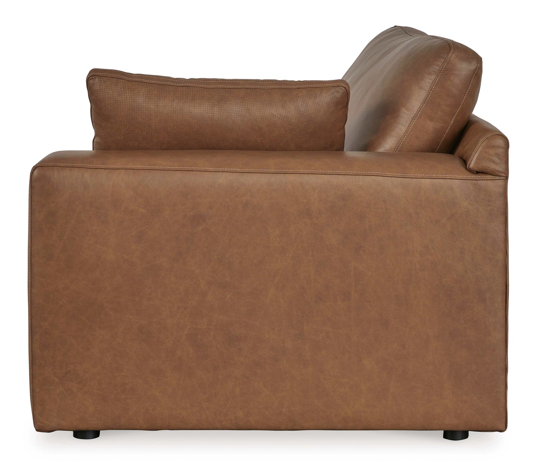 Emilia Caramel Leather 3pc Modular Sectional Sofa (Online Special Price) - Ornate Home