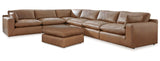 Emilia Caramel Leather 6pc Modular Sectional - Ornate Home