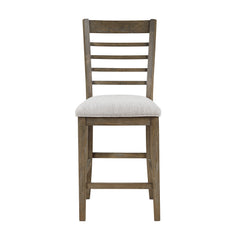 Emilia Light Brown/Gray 6-Piece Pack Counter Height Set - Ornate Home