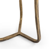 Emilia Snow Fall 11" Round End Table