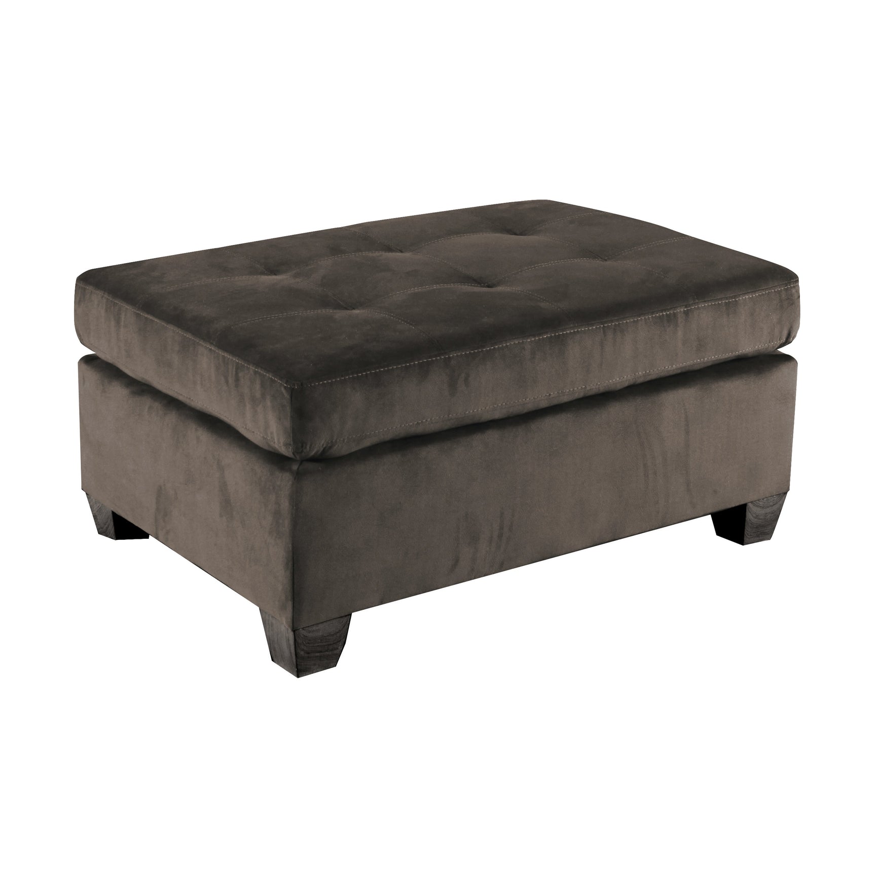 Emilio Chocolate 3-Piece Reversible Sectional Ottoman - Ornate Home