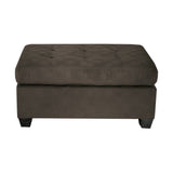 Emilio Chocolate 3-Piece Reversible Sectional Ottoman - Ornate Home