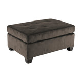 Emilio Chocolate Ottoman - Ornate Home