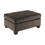 Emilio Chocolate Ottoman - Ornate Home