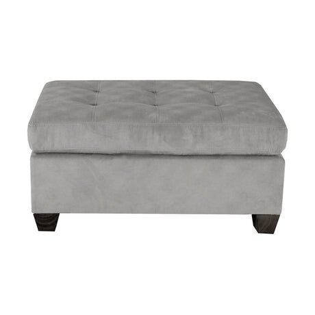 Emilio Taupe 3-Piece Reversible Sectional Ottoman - Ornate Home