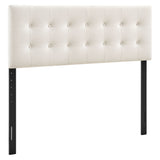 Emily Alabaster Stain-Resistant Performance Velvet Full Size Headboard - Ornate Home