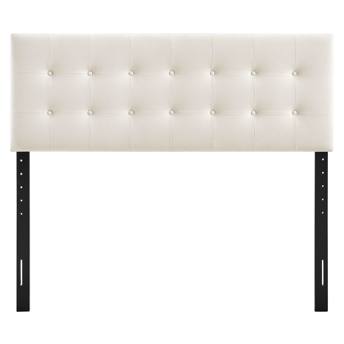 Emily Alabaster Stain-Resistant Performance Velvet Full Size Headboard - Ornate Home