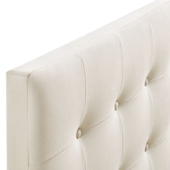 Emily Alabaster Stain-Resistant Performance Velvet Full Size Headboard - Ornate Home