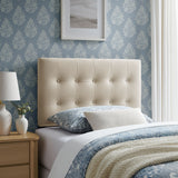 Emily Alabaster Stain-Resistant Performance Velvet Twin Size Headboard - Ornate Home