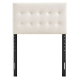 Emily Alabaster Stain-Resistant Performance Velvet Twin Size Headboard - Ornate Home