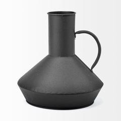 Emily Black Metal Decorative Jug - Ornate Home