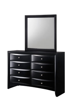 Emily Black Storage Platform Bedroom Set - Ornate Home