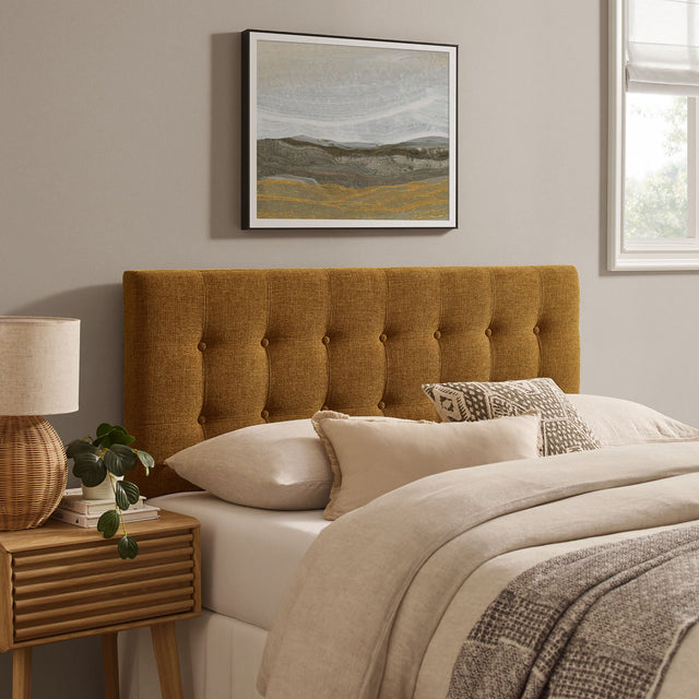 Emily Copper Fabric Upholstered Full Size Headboard - Ornate Home