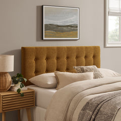 Emily Copper Fabric Upholstered King Size Headboard - Ornate Home