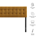 Emily Copper Fabric Upholstered King Size Headboard - Ornate Home