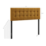 Emily Copper Fabric Upholstered King Size Headboard - Ornate Home