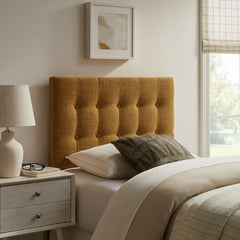 Emily Copper Fabric Upholstered Twin Size Headboard - Ornate Home