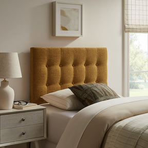 Emily Copper Fabric Upholstered Twin Size Headboard - Ornate Home