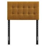 Emily Copper Fabric Upholstered Twin Size Headboard - Ornate Home