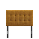 Emily Copper Fabric Upholstered Twin Size Headboard - Ornate Home