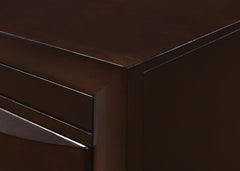 Emily Dark Cherry Storage Platform Bedroom Sets - Ornate Home