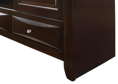 Emily Dark Cherry Storage Platform Bedroom Sets - Ornate Home